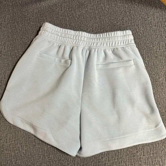 Rae Mode Scuba Tulip Shorts in Soft Blue - Picture 6 of 16